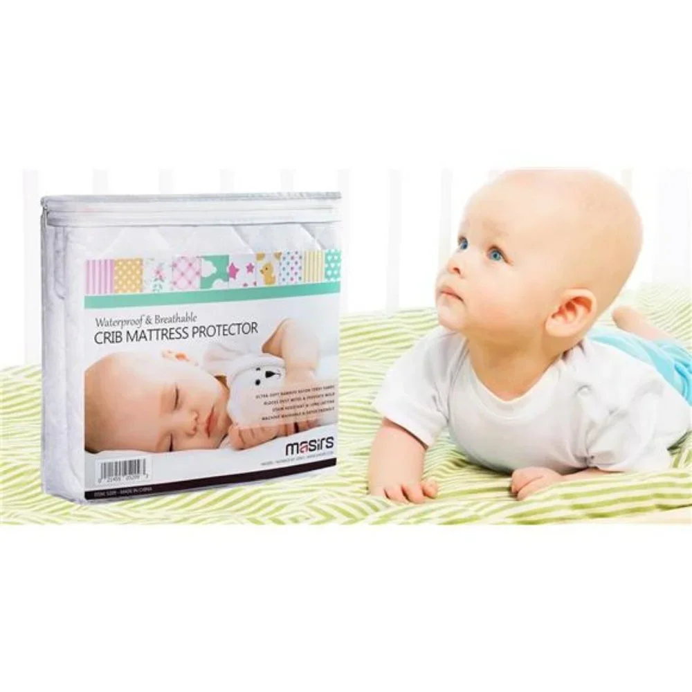 Crib Mattress Protector Cover - Comfortable, Breathable and Waterproof Bamboo